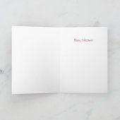 Weihnachtskarte Feiertagskarte (Innenseite)