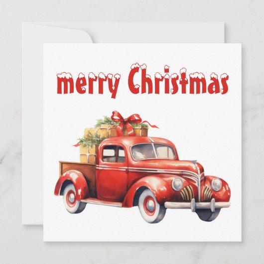 Weihnachtskarte Feiertagskarte (Vorderseite)