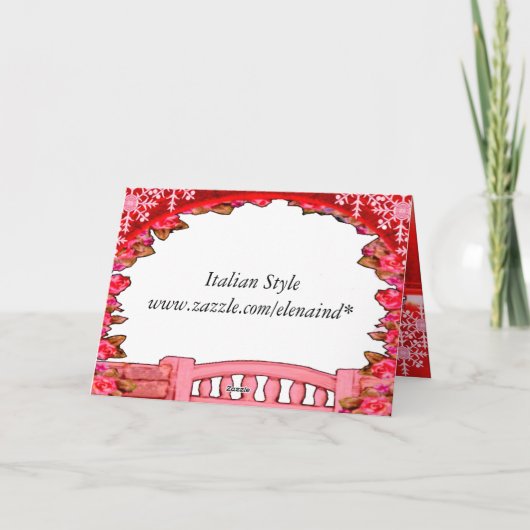 Weihnachtskarte Feiertagskarte (Rückseite)