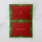 Weihnachtskarte Feiertagskarte (Innenseite)