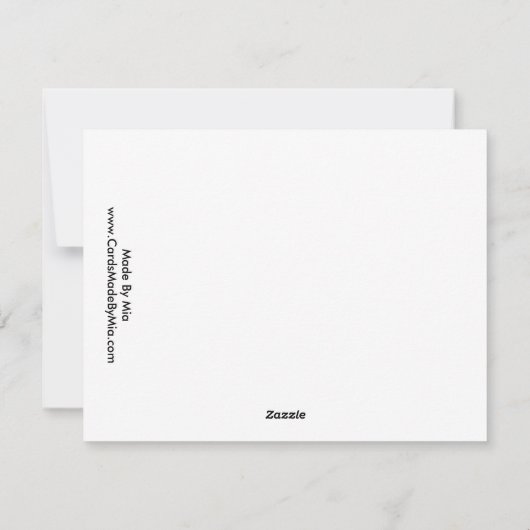 Weihnachtskarte Feiertagskarte (Rückseite)