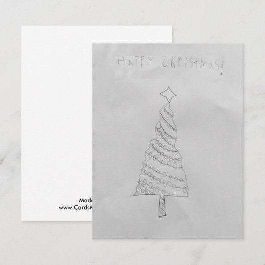 Weihnachtskarte Feiertagskarte (Vorne/Hinten)