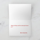 Weihnachtskarte Feiertagskarte (Innenseite)