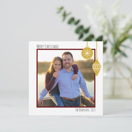 Weihnachtskarte Feiertagskarte (Stehend Vorderseite)