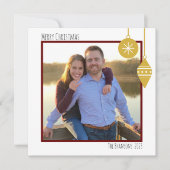 Weihnachtskarte Feiertagskarte (Vorderseite)