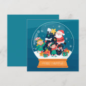 Weihnachtskarte Feiertagskarte (Vorne/Hinten)