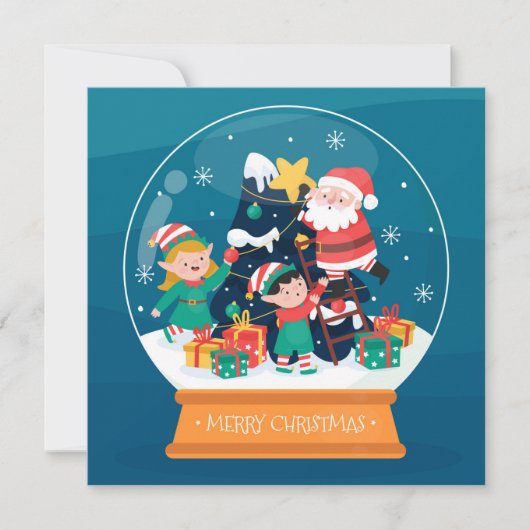 Weihnachtskarte Feiertagskarte (Vorderseite)