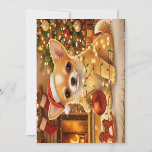 Weihnachtskarte Feiertagskarte (Vorderseite)