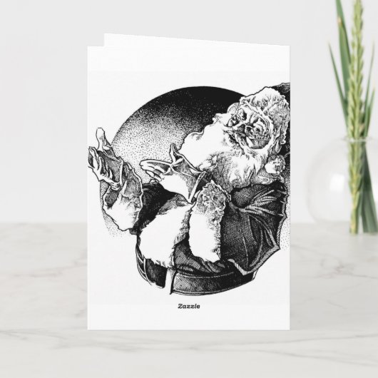 Weihnachtskarte Feiertagskarte (Rückseite)