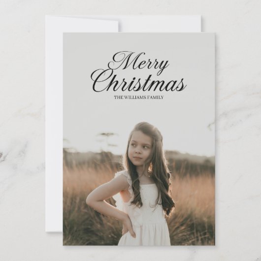 Weihnachtskarte Feiertagskarte (Vorderseite)