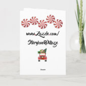 Weihnachtskarte Feiertagskarte (Rückseite)