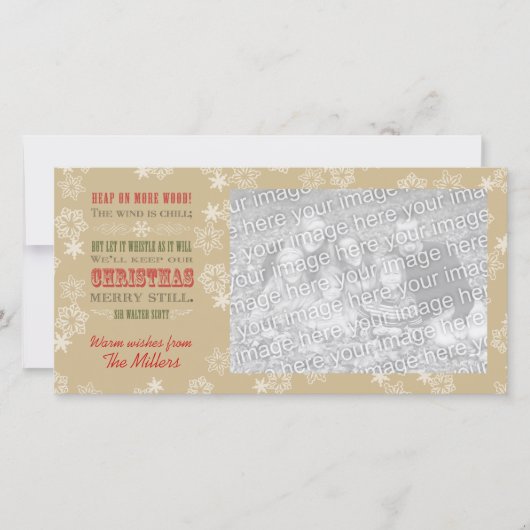 Weihnachtskarte Feiertagskarte (Vorderseite)