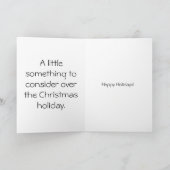 Weihnachtskarte Feiertagskarte (Innenseite)