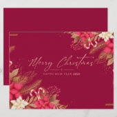 Weihnachtskarte Feiertagskarte (Vorne/Hinten)