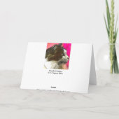 Weihnachtskarte Feiertagskarte (Rückseite)