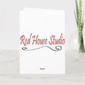 Weihnachtskarte Feiertagskarte (Rückseite)