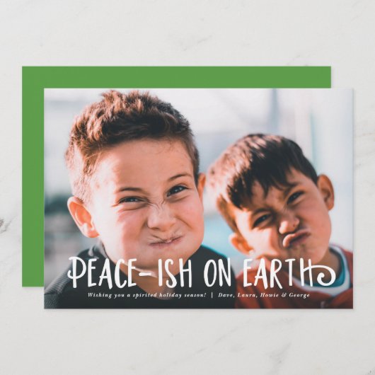 Weihnachtskarte Feiertagskarte (Vorne/Hinten)