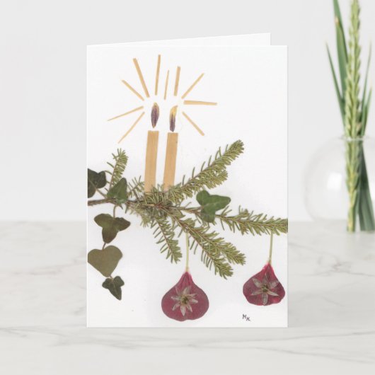 Weihnachtskarte Feiertagskarte (Vorderseite)