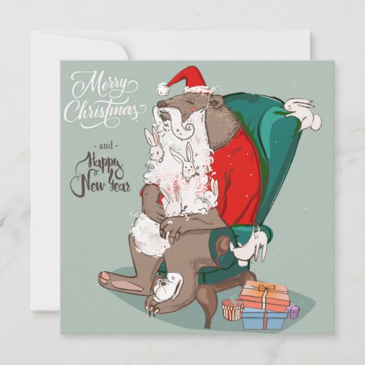 Weihnachtskarte Feiertagskarte (Vorderseite)