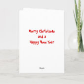 Weihnachtskarte Feiertagskarte (Rückseite)