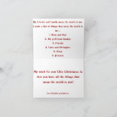 Weihnachtskarte Feiertagskarte (Innenseite)