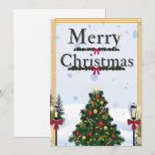 Weihnachtskarte Feiertagskarte (Vorne/Hinten)