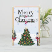 Weihnachtskarte Feiertagskarte (Stehend Vorderseite)