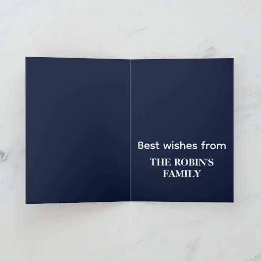 Weihnachtskarte Feiertagskarte (Innenseite)