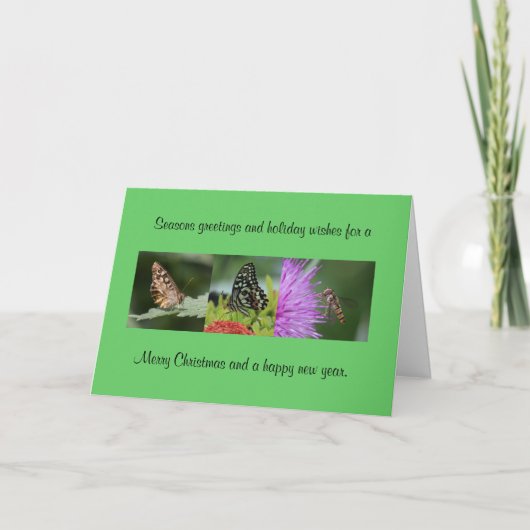 Weihnachtskarte Feiertagskarte (Vorderseite)