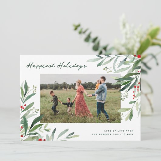 Weihnachtskarte Feiertagskarte (Stehend Vorderseite)