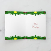 Weihnachtskarte Feiertagskarte (Innenseite)