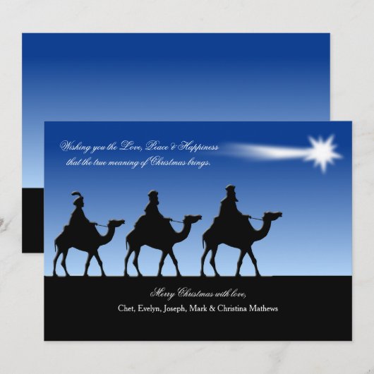 Weihnachtskarte Feiertagskarte (Vorne/Hinten)