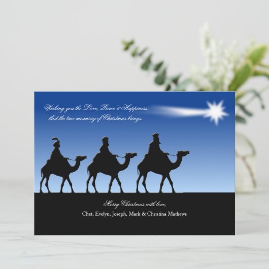 Weihnachtskarte Feiertagskarte (Stehend Vorderseite)