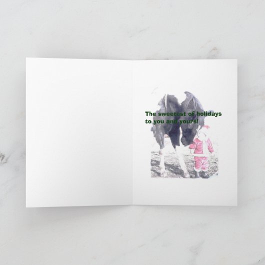 Weihnachtskarte Feiertagskarte (Innenseite)