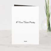 Weihnachtskarte Feiertagskarte (Rückseite)