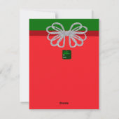 Weihnachtskarte Feiertagskarte (Rückseite)