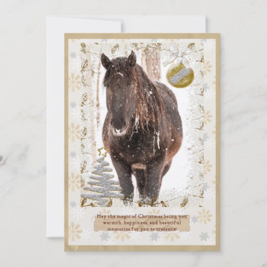Weihnachtskarte Feiertagskarte (Vorderseite)