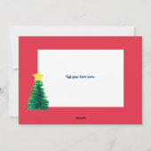 Weihnachtskarte Feiertagskarte (Rückseite)