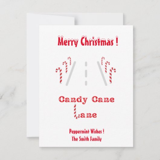 Weihnachtskarte Feiertagskarte (Vorderseite)