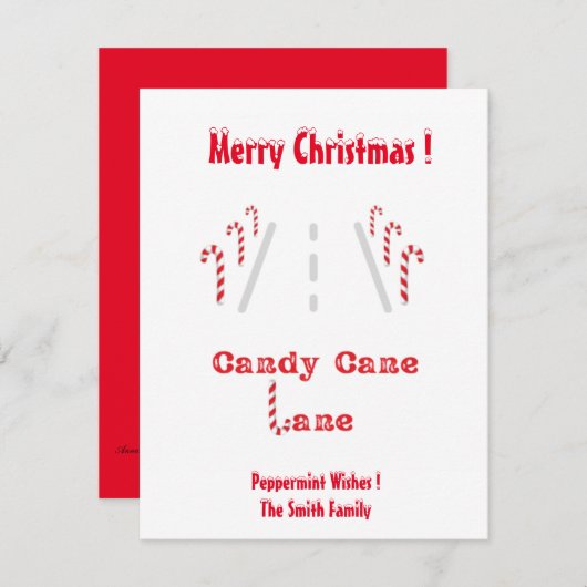 Weihnachtskarte Feiertagskarte (Vorne/Hinten)