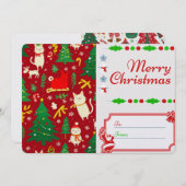 Weihnachtskarte Feiertagskarte (Vorne/Hinten)