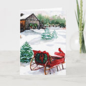 Weihnachtskarte Feiertagskarte (Vorderseite)