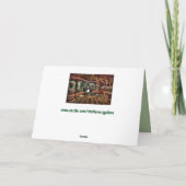 Weihnachtskarte Feiertagskarte (Rückseite)