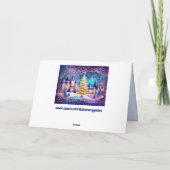 Weihnachtskarte Feiertagskarte (Rückseite)