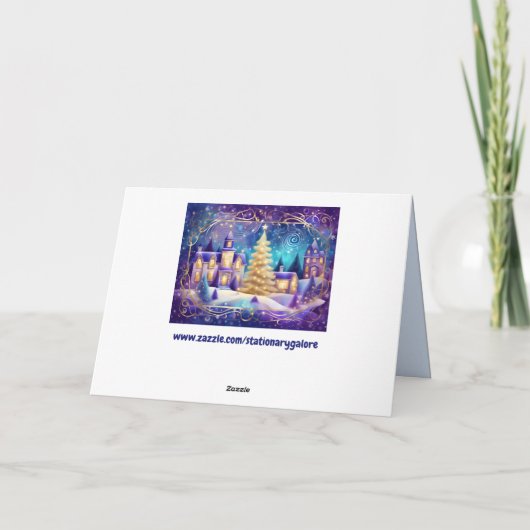 Weihnachtskarte Feiertagskarte (Rückseite)