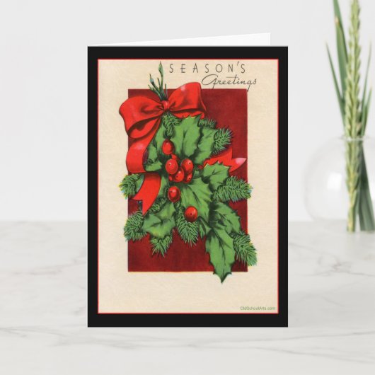 Weihnachtskarte Feiertagskarte (Vorderseite)