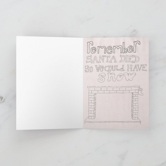 Weihnachtskarte Feiertagskarte (Innenseite)