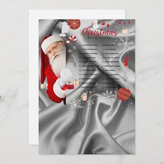 Weihnachtskarte Feiertagskarte (Vorne/Hinten)