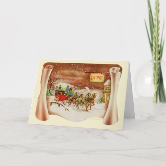 Weihnachtskarte Feiertagskarte (Vorderseite)