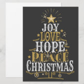 Weihnachtskarte Feiertagskarte (Vorne/Hinten)